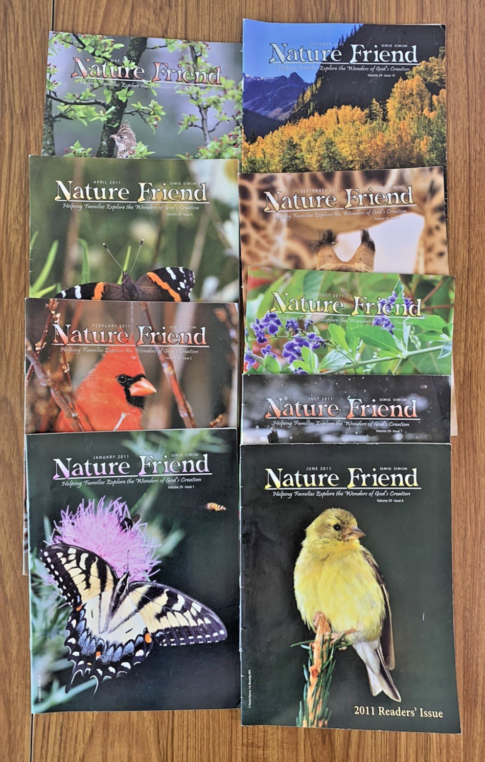 LOT of 34 «Nature Friend» Magazine Exploring God’s Creation 2007 2009 2010 2011