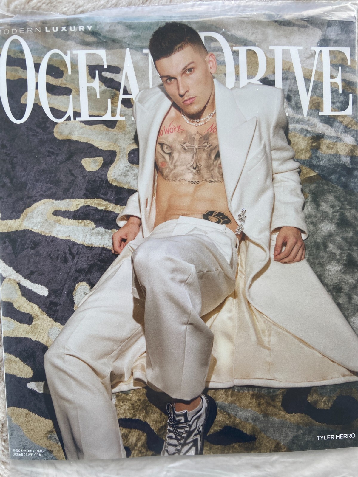 2022 Ocean Drive Magazine MIAMI HEAT BASKETBALL TYLER HERRO cover SEALED & more!