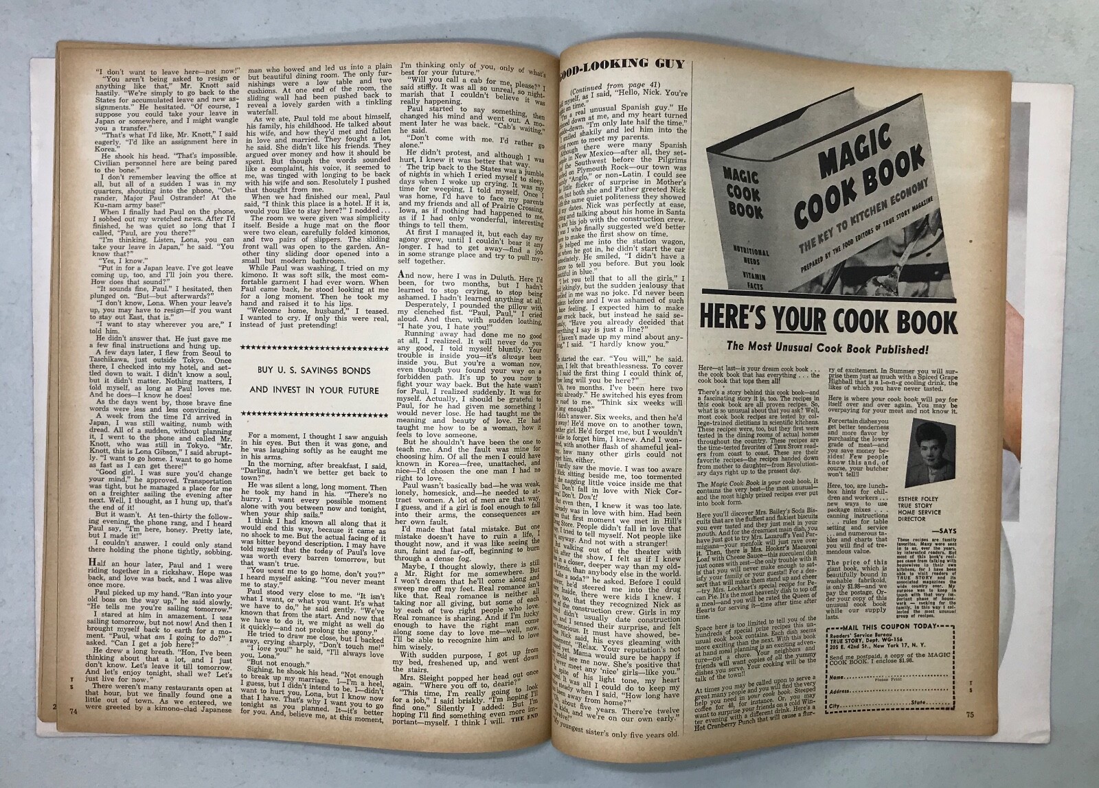 True Story Jan 1956 love romance thrills exploits exploitation sensational