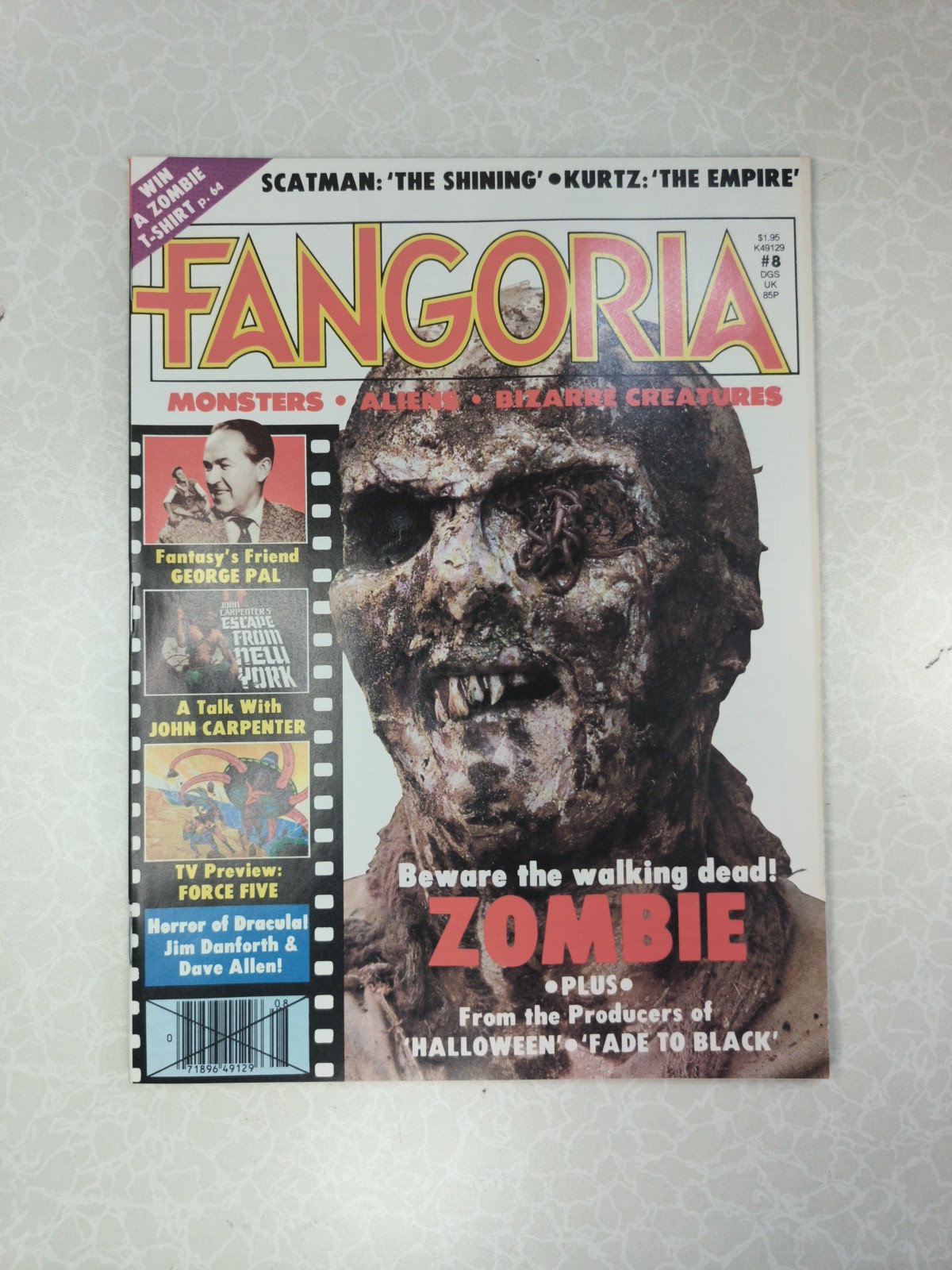 Fangoria Horror Magazine #8 1980 Beware the Walking Dead Zombie
