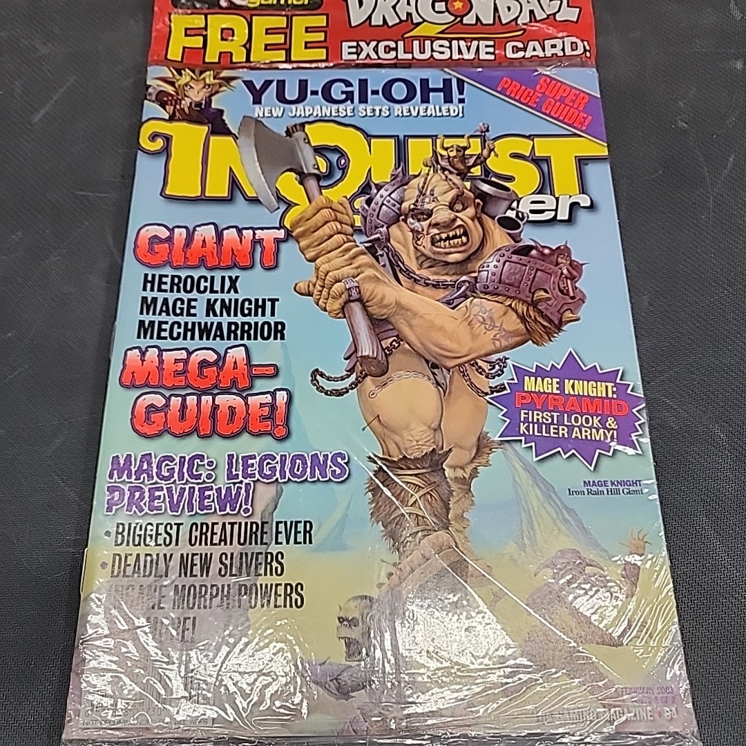 INQUEST MAGAZINE # 94 2003 Yugioh MTG Sealed W/ Promo Dragon Ball