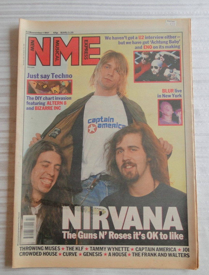 Vintage Pulp Magazine New Musical Express Nov 1991 Nirvana Genesis Blur 126
