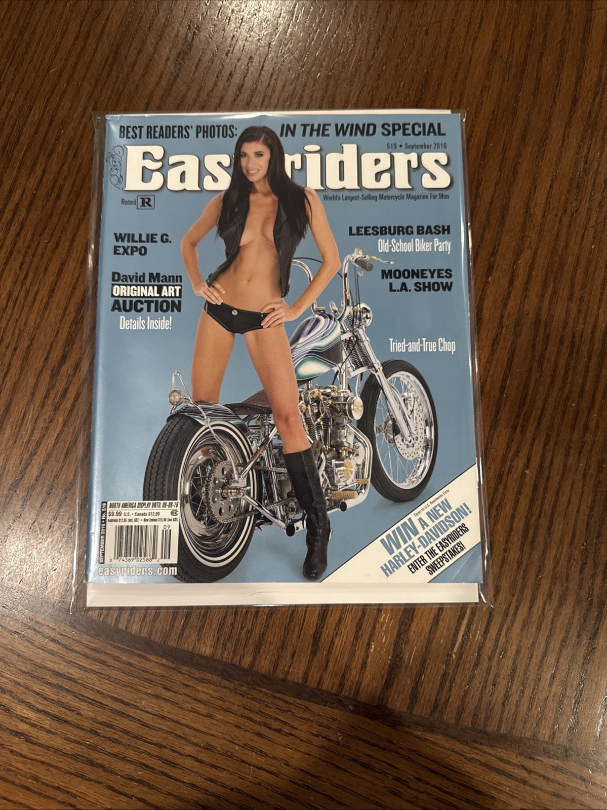 Easyriders Magazine September 2016 #519 Harley-Davidson Chopper David Mann B/Brd