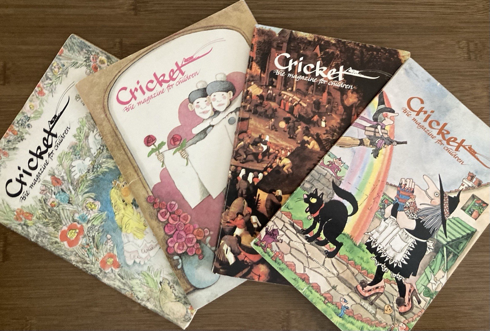 Vintage Cricket Magazine Lot of 4 1980s Children’s Literary Magazines