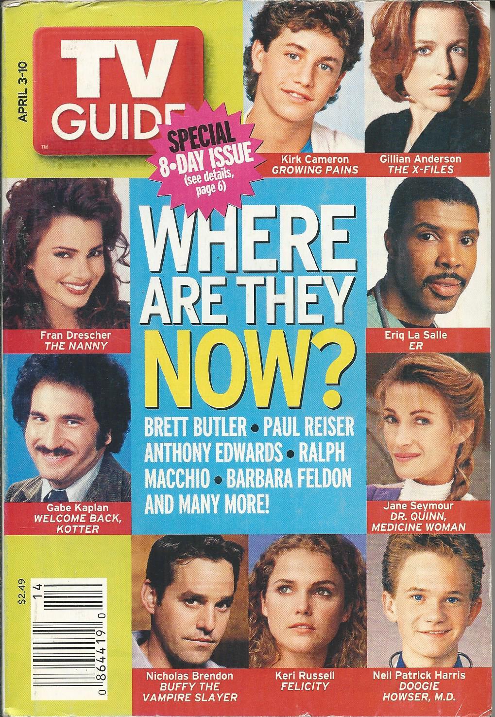 TV Guide Magazine Where Are They Now Sopranos Sesame Street Robert Pastorelli .