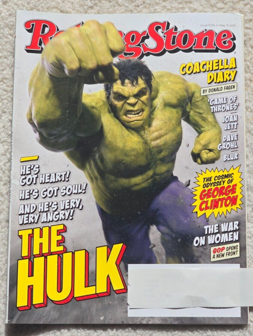 The Hulk Ruffalo Rolling Stone Magazine 1234 George Clinton Coachella 2015 Jett