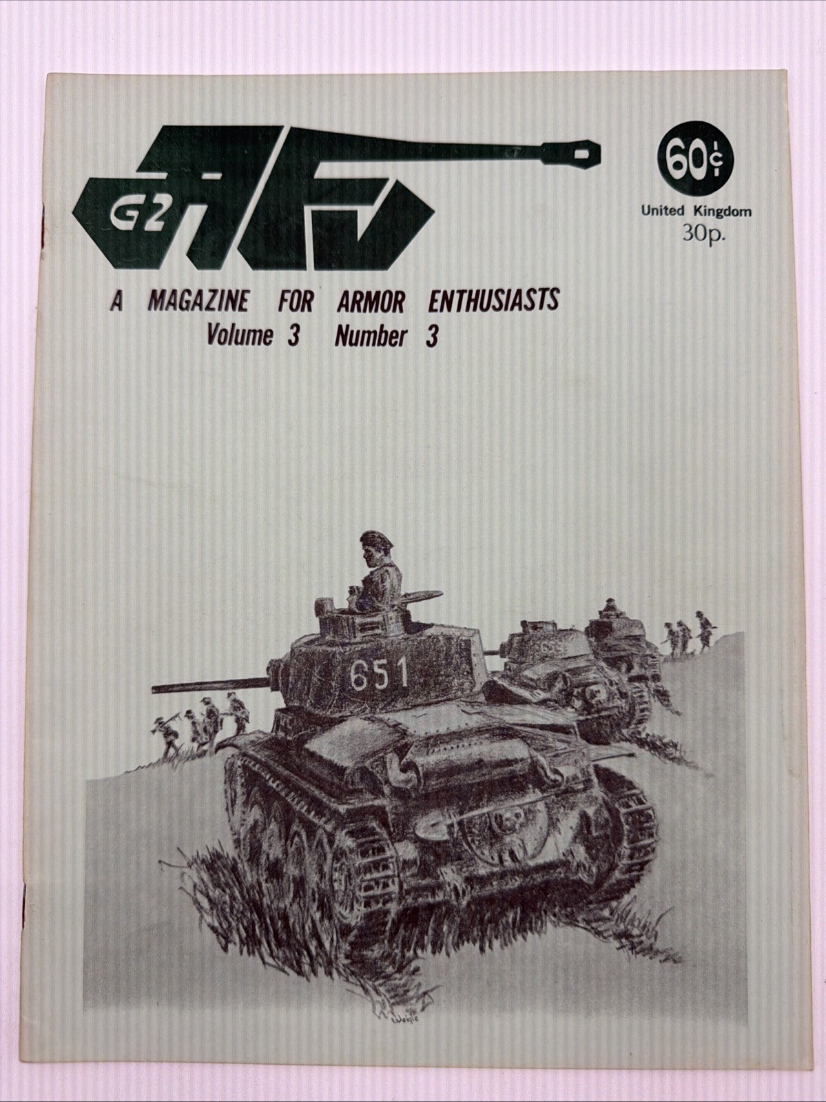 AFV G2 8 Magazine Lot A Magazine For Armor Enthusiasts 1970 United Kingdom War