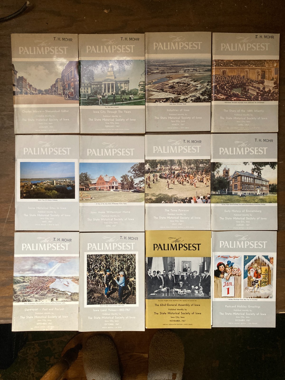 1967 The Palimpsest Magazine Complete Year Set – 12 Magazines
