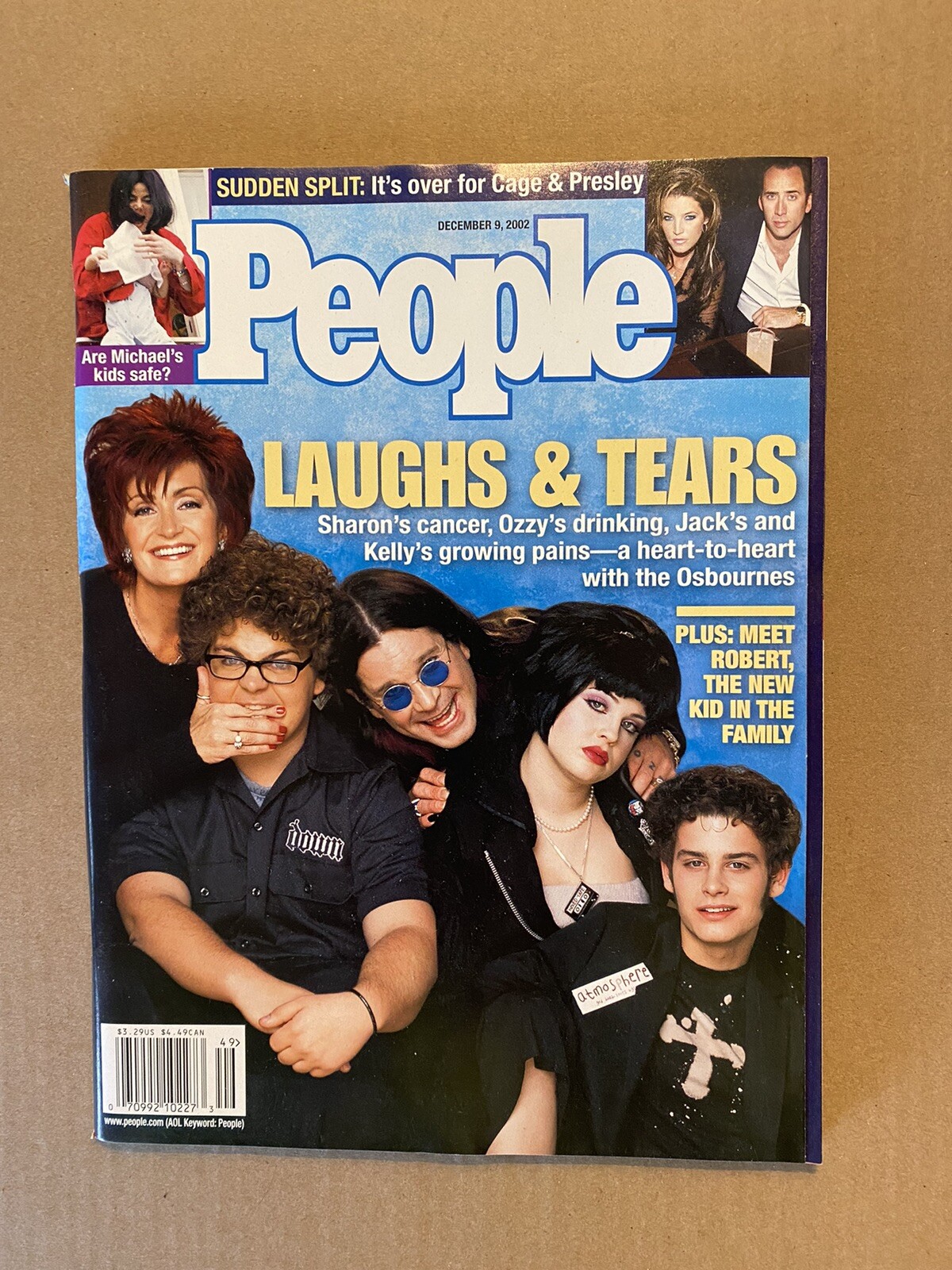 People Weekly Magazine Dec 9 2002 Ozzy Sharon Osbourne No Label Brand New