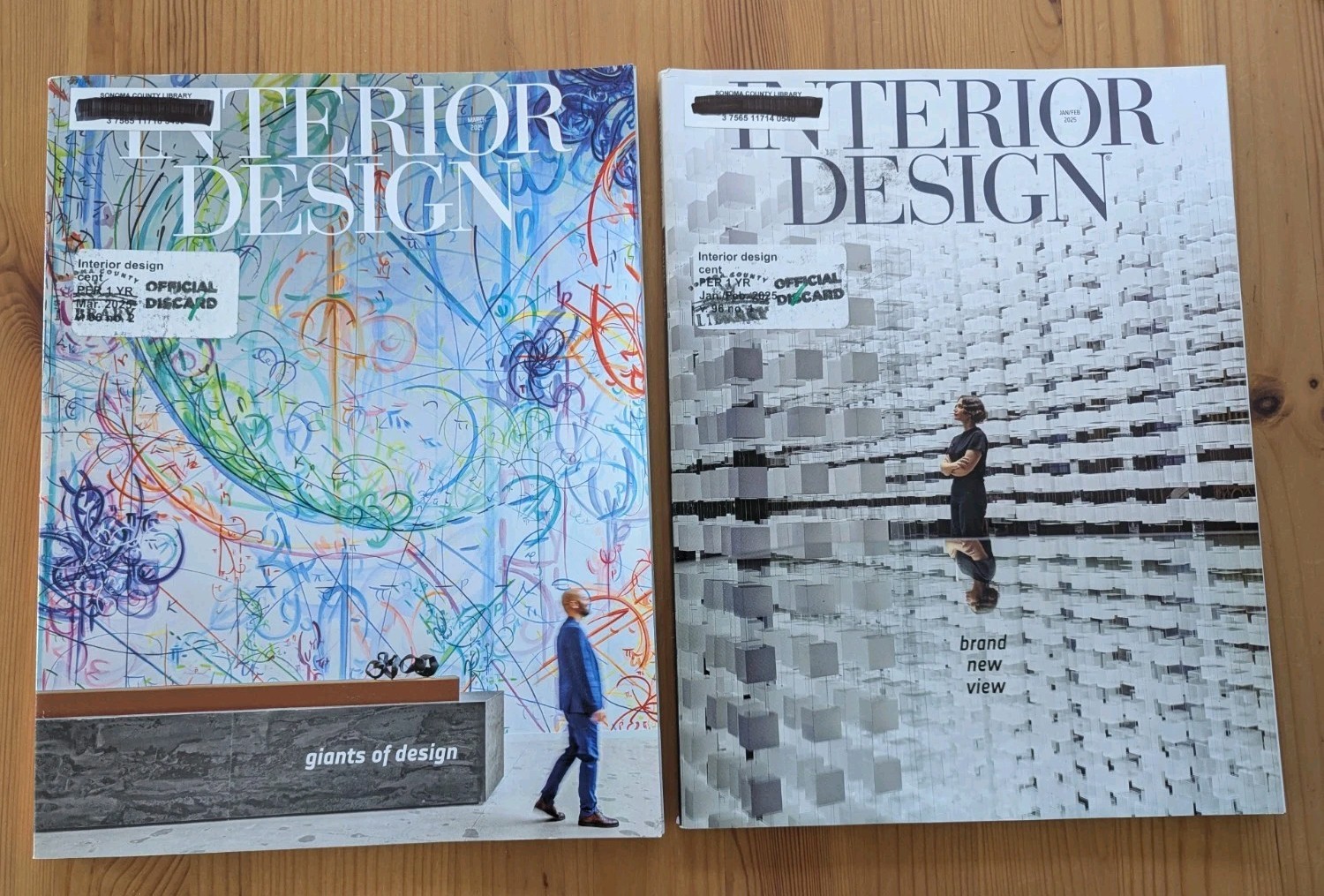 Two Interior Design Magazines Jan/Feb & Mar 2025 176pp & 216pp