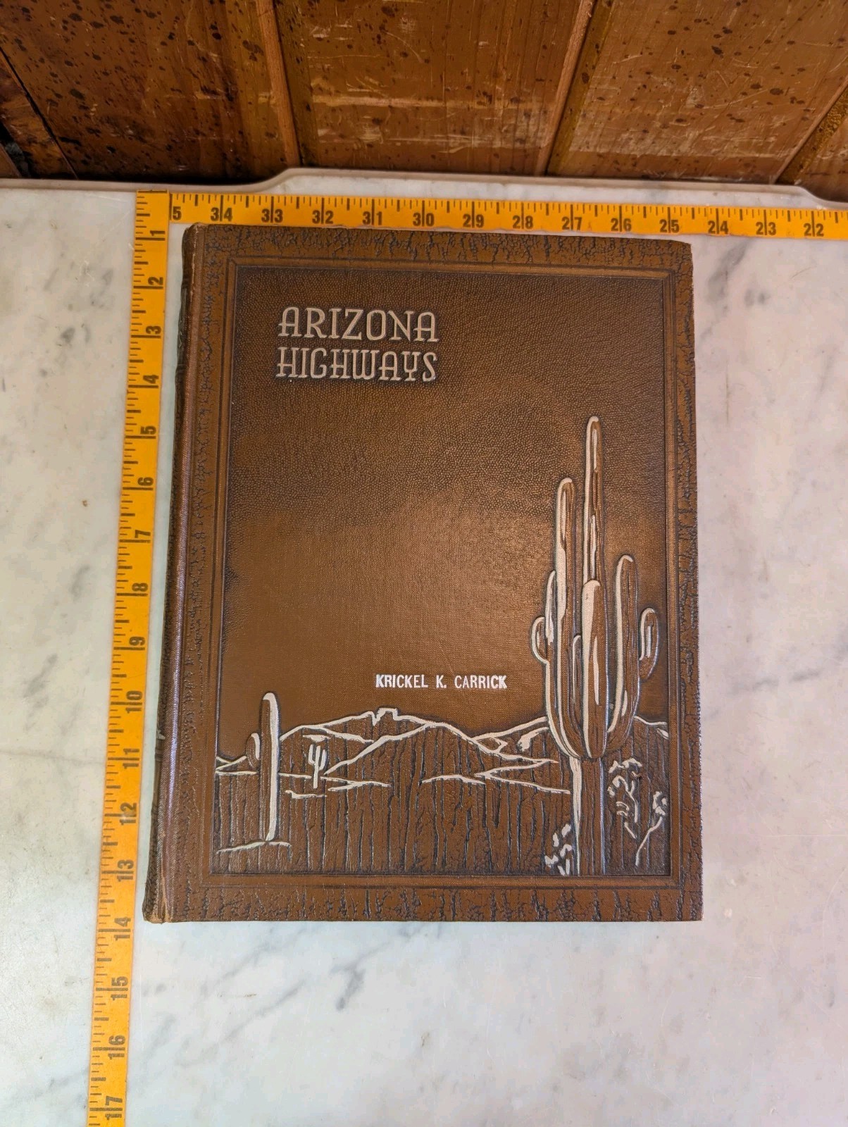 Arizona Highways Magazine Bound 1951 Full Year Jan – Dec HC W/Signed Letter