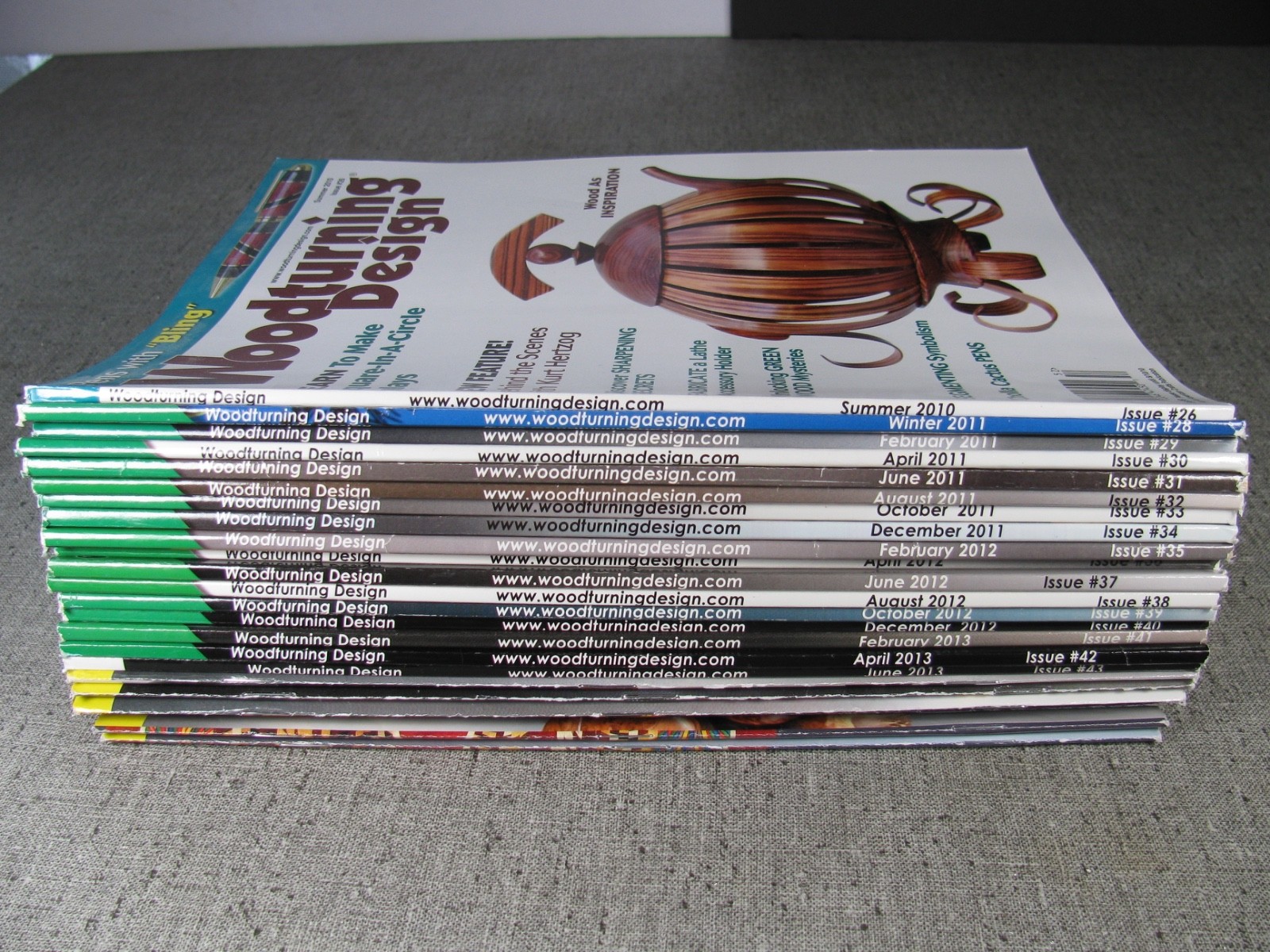Lot 24 Woodturning Design Magazine Woodworking Wood Craft Issues 2010 thru 2014