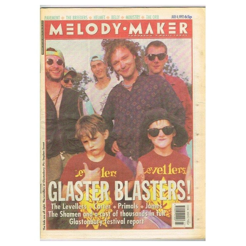 Melody Maker Magazine July 4 1992 npbox062 Glaster Blasters! The Levellers – Car