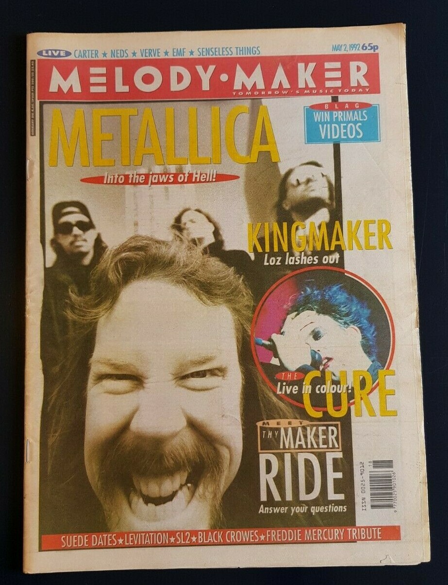 Melody Maker – May 2 1992 – Metallica Into The Jaws Of Hell!