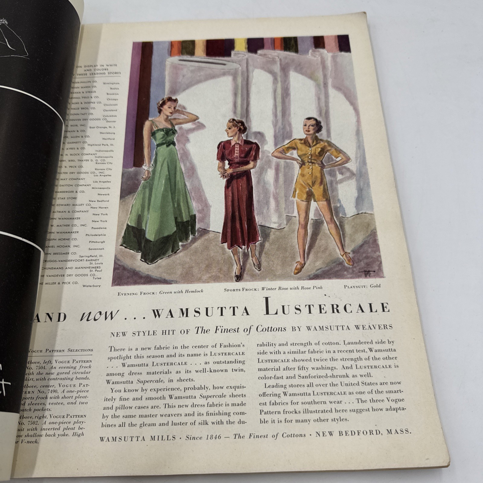 Vintage VOGUE Magazine October 15 1936 Jewels Accessories Furs Hunting Cover