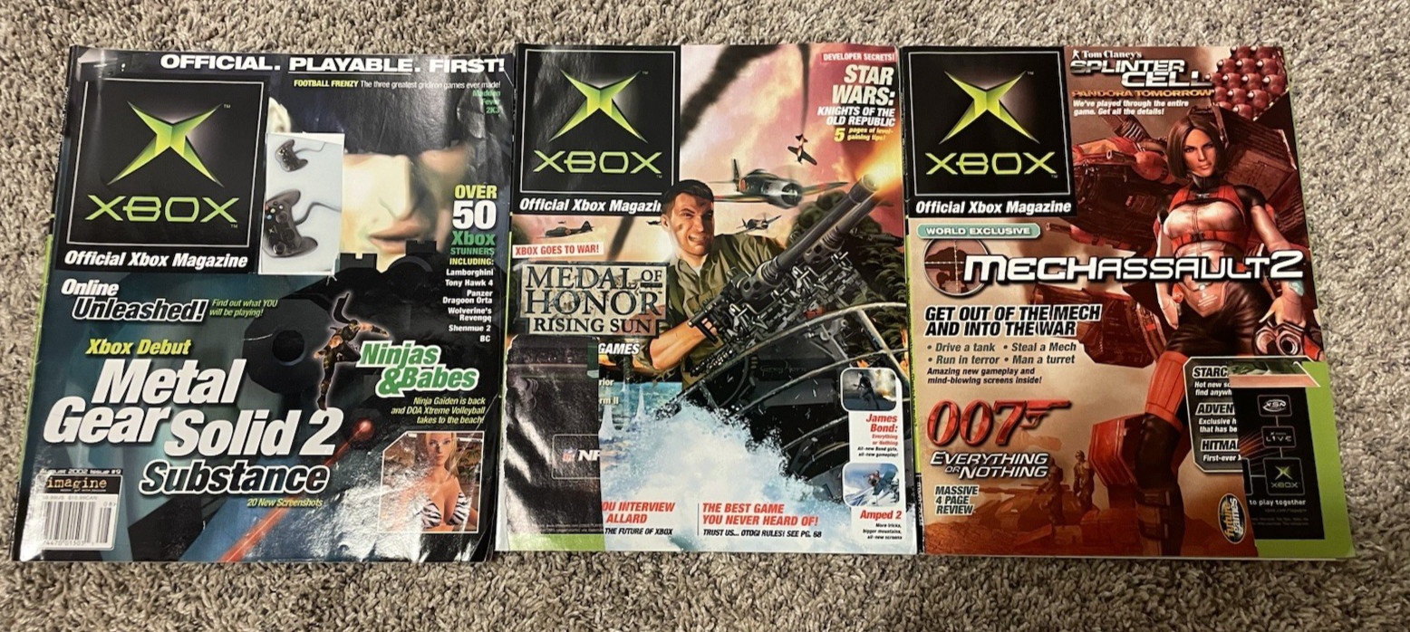 Xbox Magazine Lot Of 22 2002-2004 Video Games Gaming