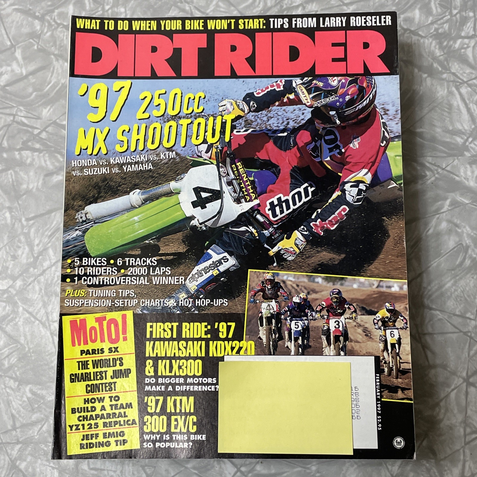Dirt Rider Magazine 1997 Complete Year Lot Of 12 Issues Bike Motocross Moto! MX