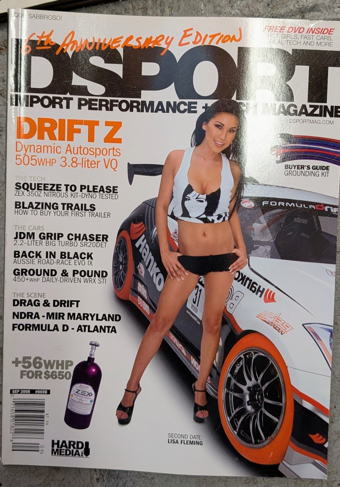DSPORT#69B (SEPTEMBER 2008) W DVD: Drift Z 505whp 3.8-liter VQ