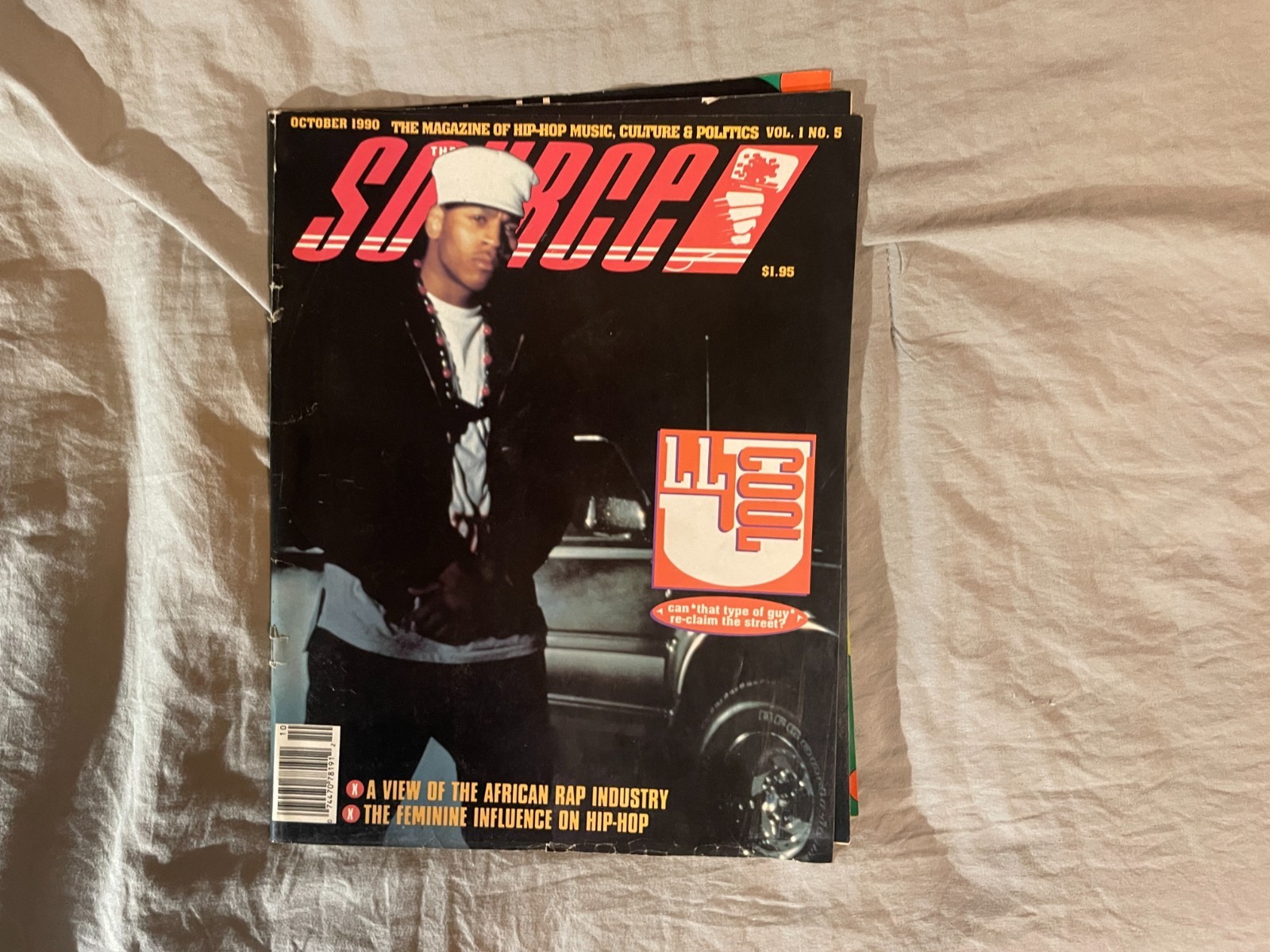 The Source October 1990 Hip Hop Rap Magazine LL Cool J NWA Vintage