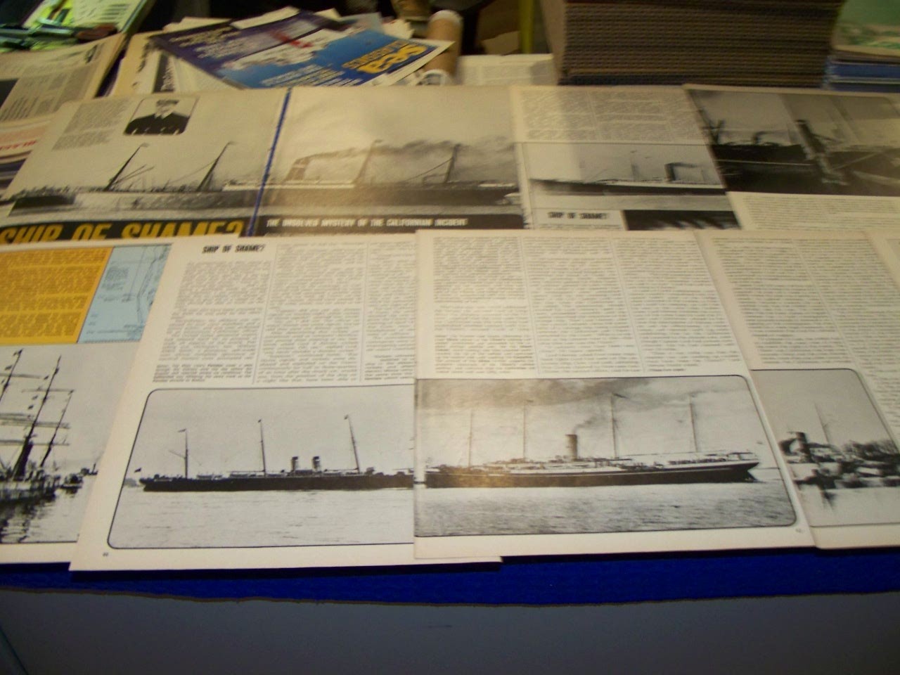 LEYLAND LINER: SS CALIFORNIAN «SHIP OF SHAME?» HISTORY/PHOTOS/DETAIL (118QQ)