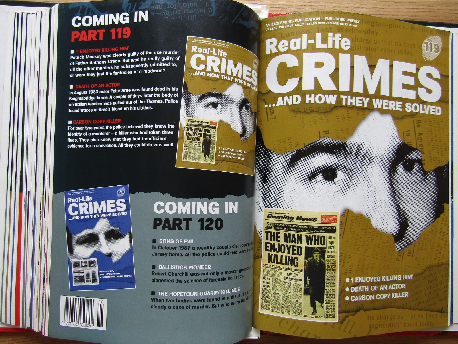 Real-Life Crimes …and How They Were Solved – Eaglemoss – Choice of Back Issues