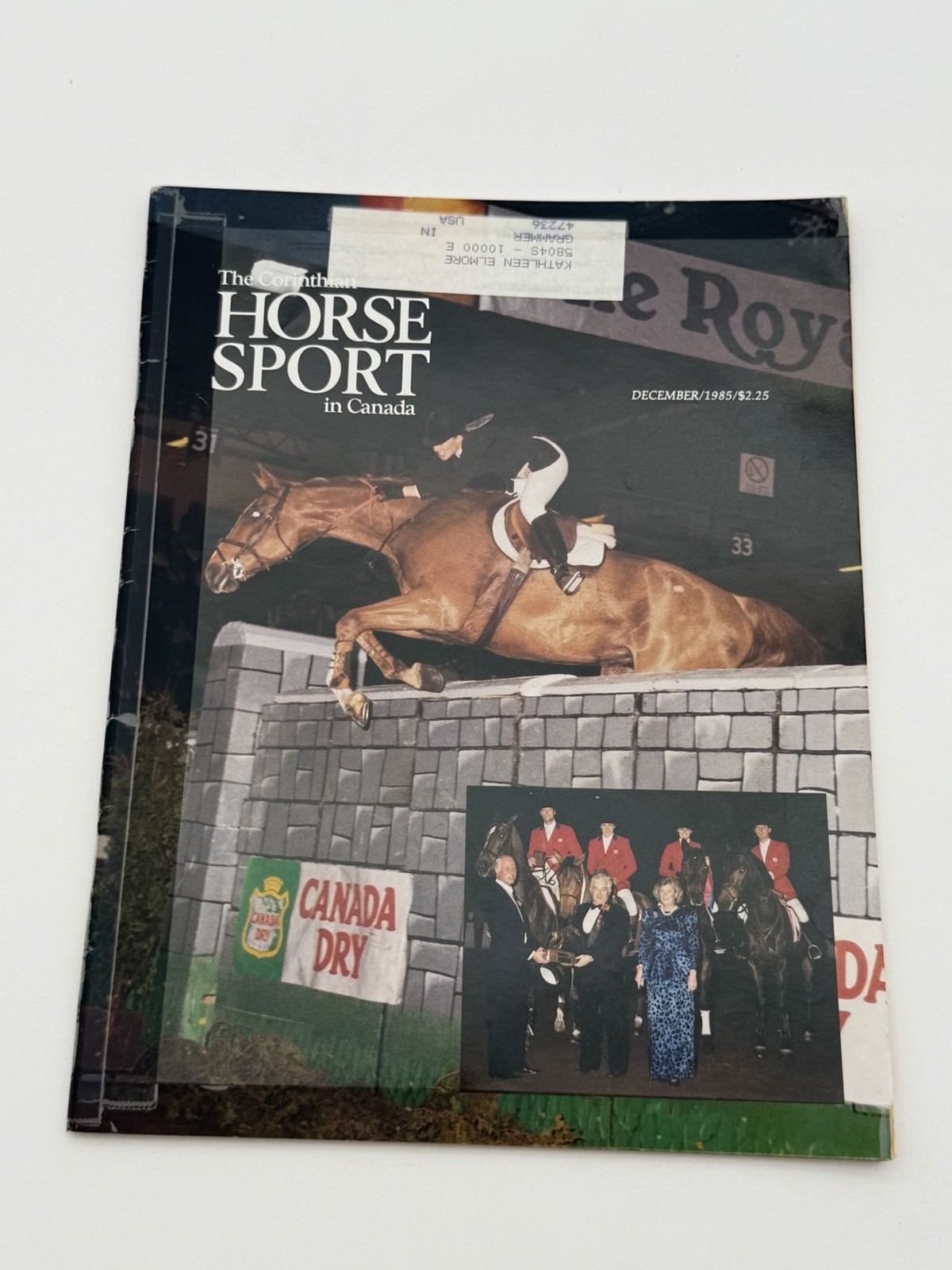 1985 Horse Sport in Canada Christmas Issue Royal Horse Show Magazine