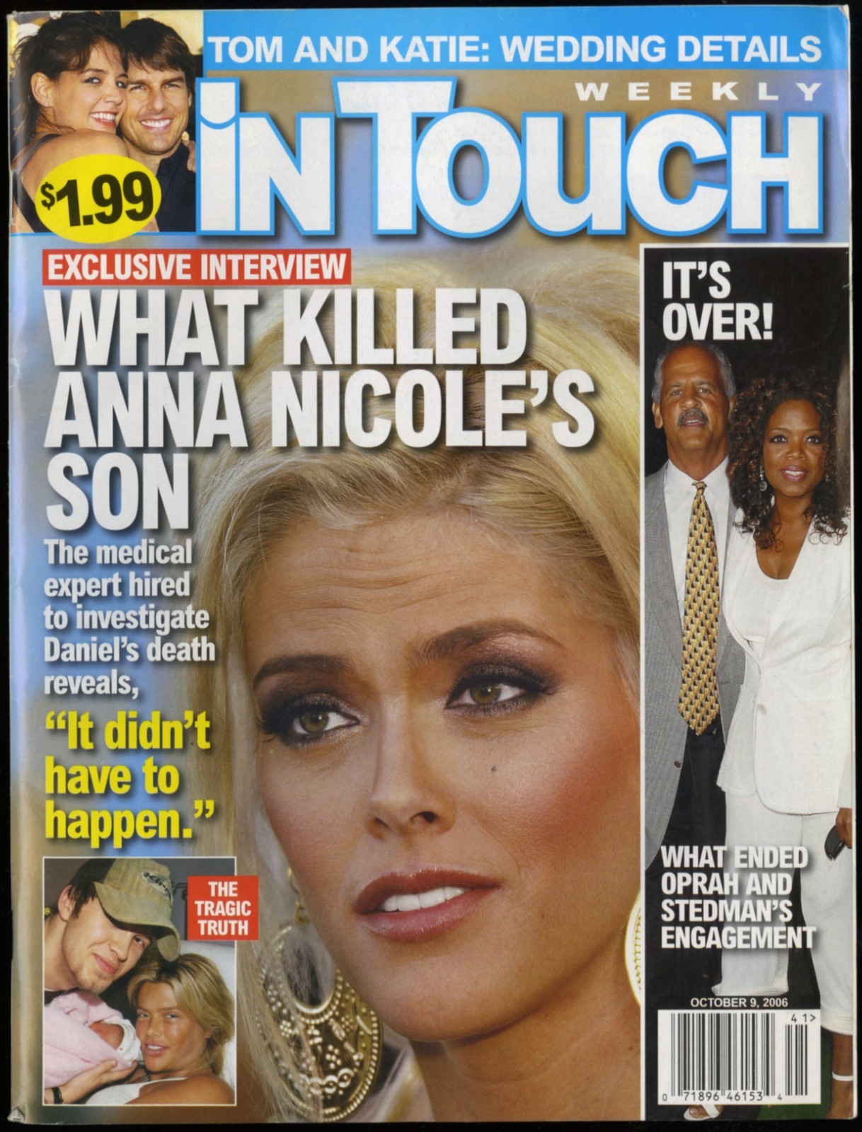 OCTOBER 9 2006 IN TOUCH WEEKLY, ANNA NICOLE SMITH, TOM CRUISE & KATIE HOLMES