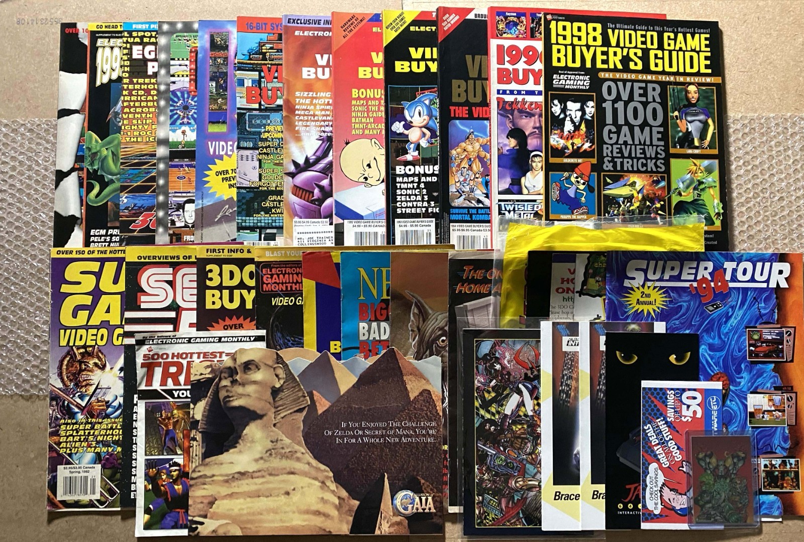 LOT OF EGM Supplements + Buyer’s Guides + Super Gaming + Sega Force (1989-1997)