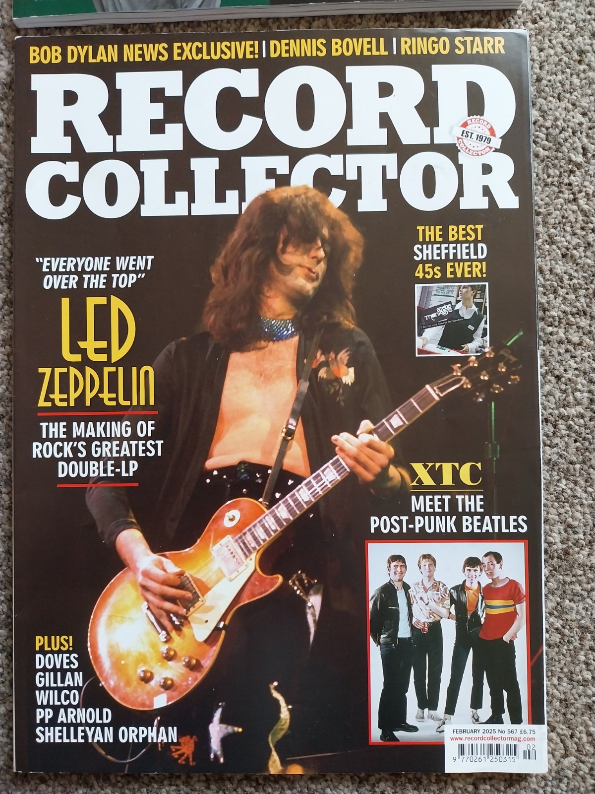 Record Collector. 4 x Magazine Lot. Xmas ’24 – Feb ’25. 564-567. No CDs. U2