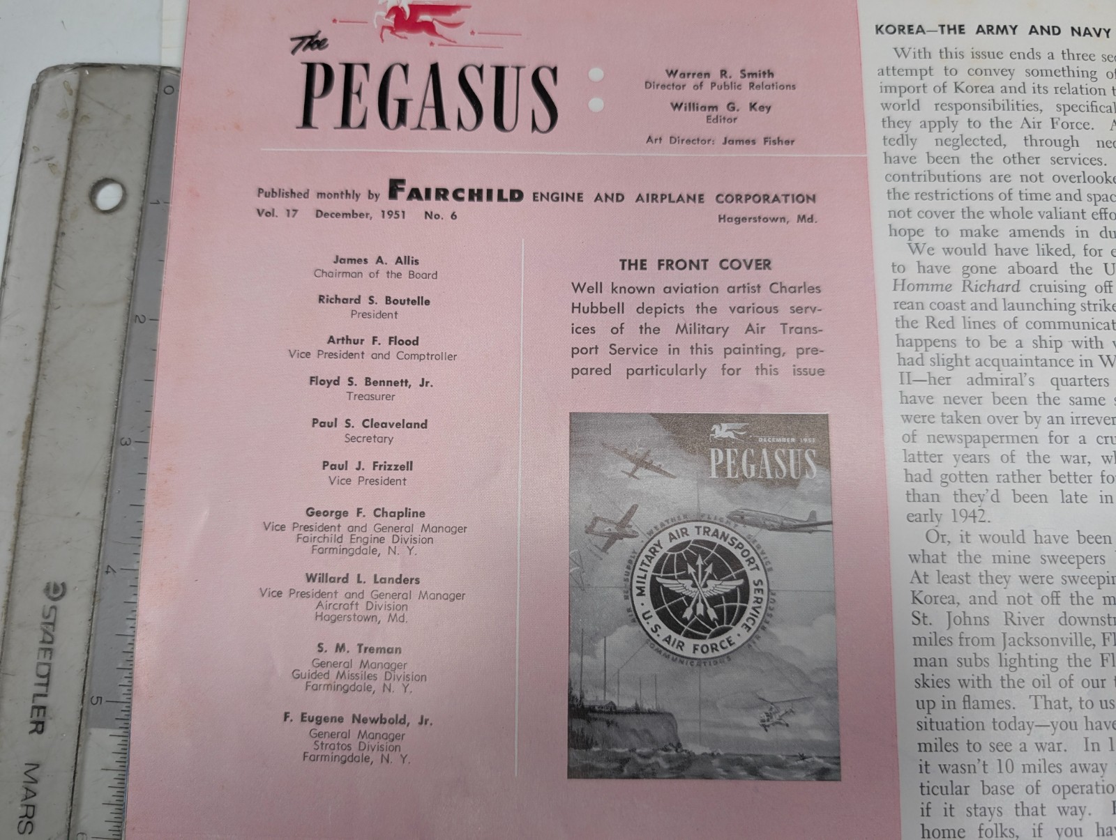 1951 Pegasus Magazine Fairchild MATS Military Air Transport Service Air Force
