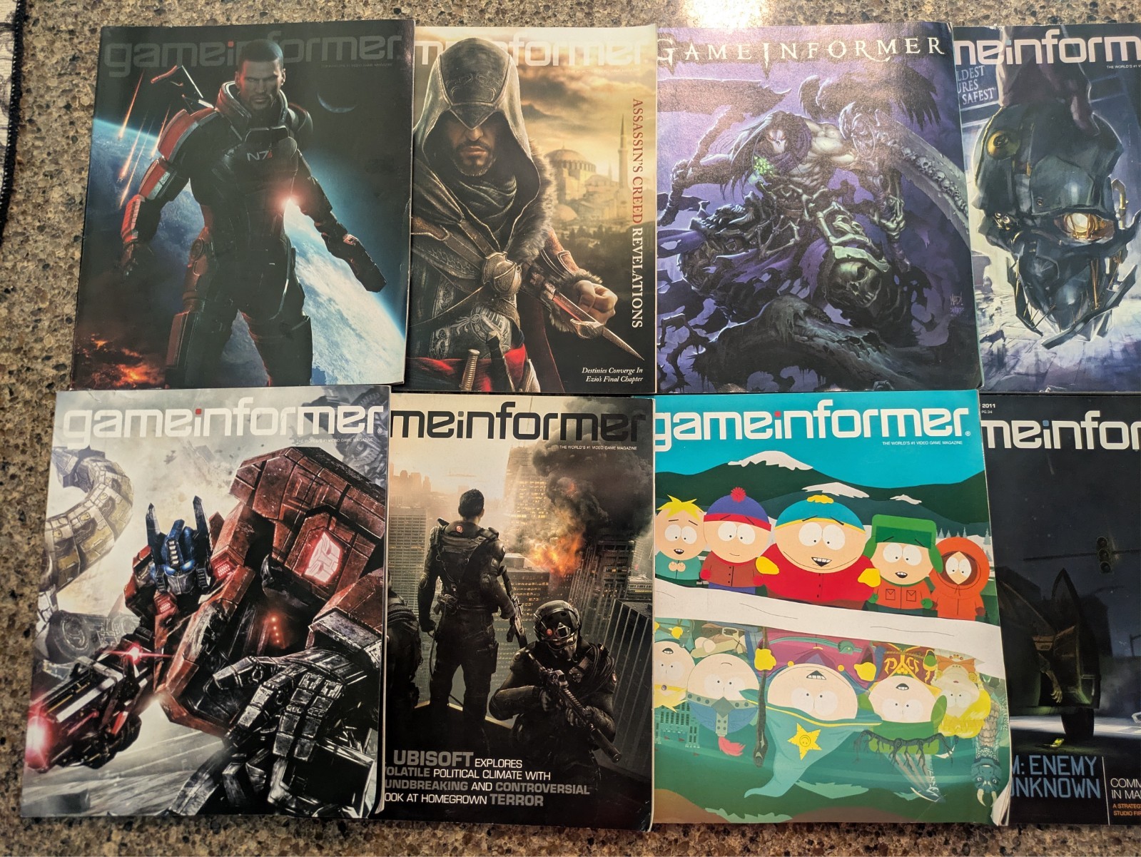 Game Informer Issues 217-220, 222-227 (Lot of 10)