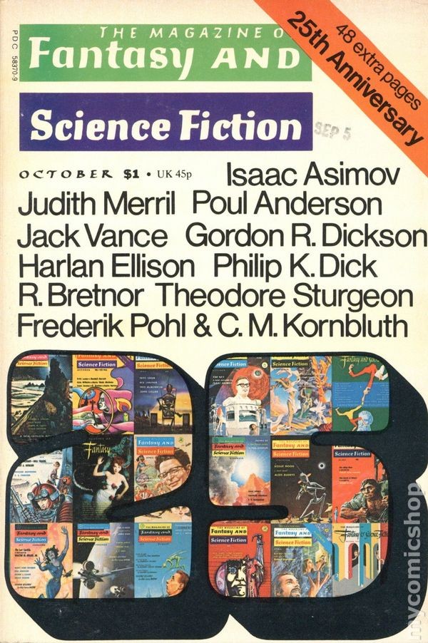 Magazine of Fantasy and Science Fiction Vol. 47 #4 VG 1974 Stock Image Low Grade