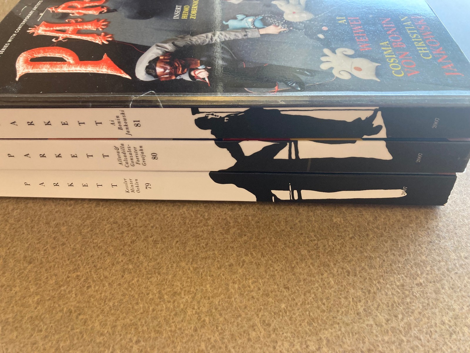 Parkett magazine FULL Year 2007 (3 volumes/issues) Ex-Library