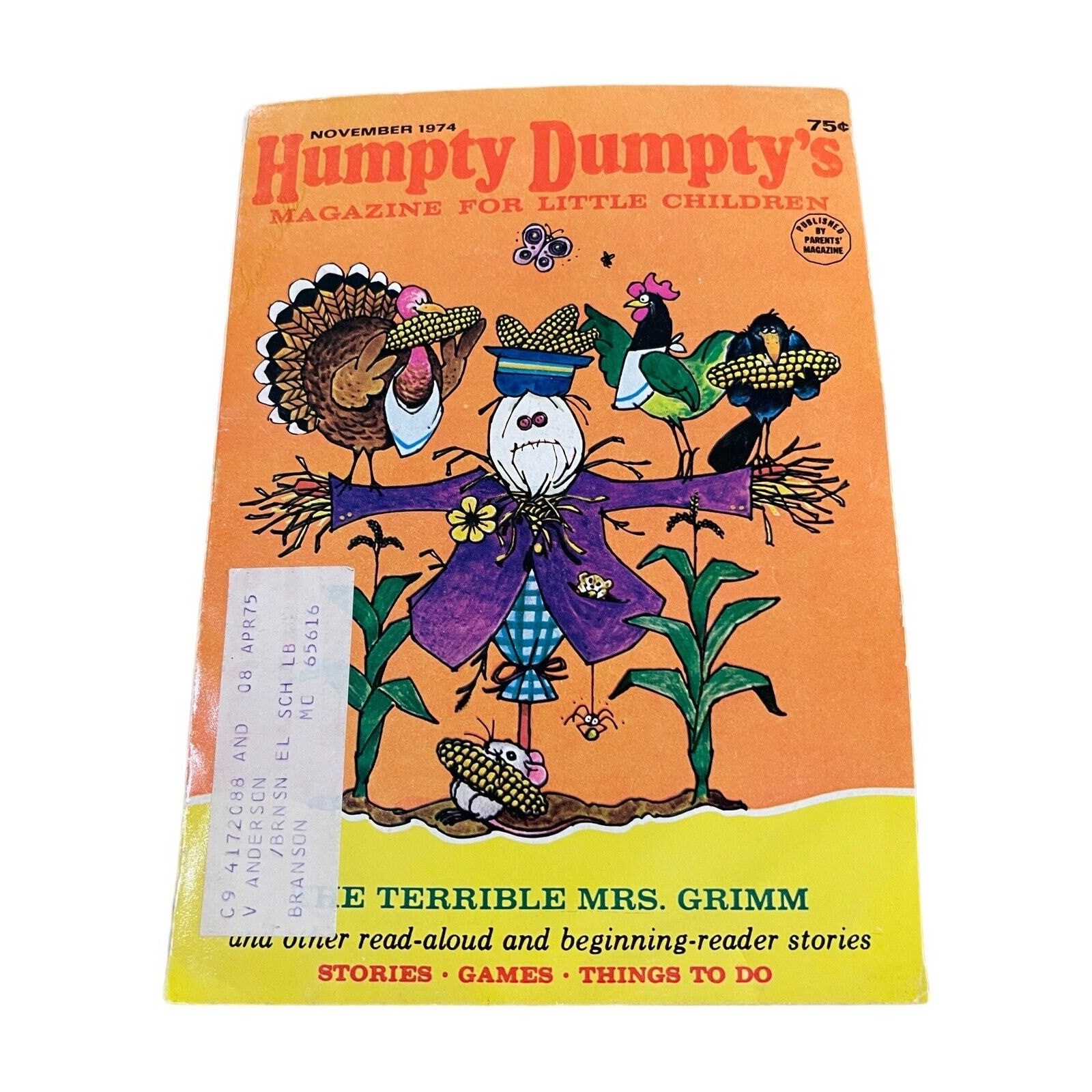 Vintage November 1975 Humpty Dumpty’s Magazine for Little Children