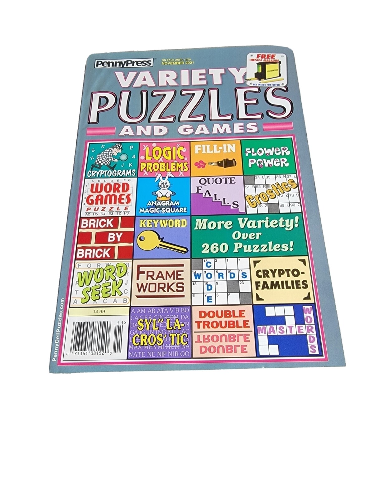 PennyPress – Variety Puzzles and Games November 2021 – NEW