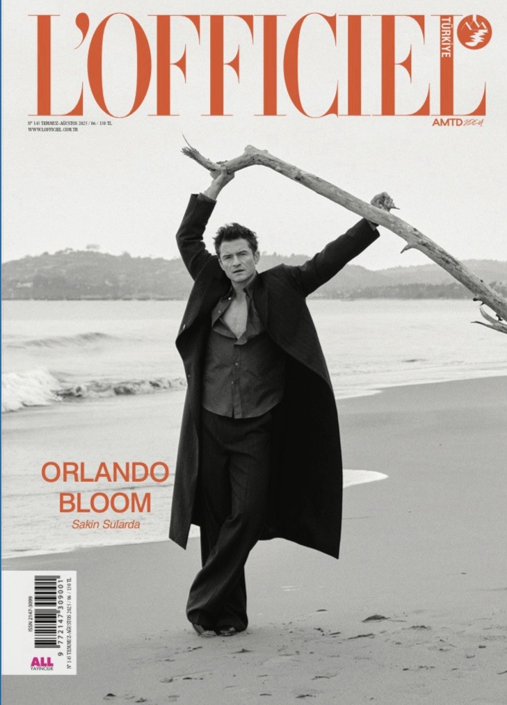 l’officiel Turkey July August 2025 Orlando Bloom – Colleen Atwood -Fast Shipping