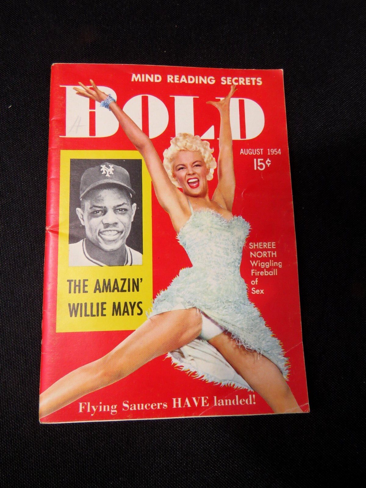 BOLD MAGAZINE VINTAGE 1954 AUGUST PINUPS, CELEBRITY, SHEREE NORTH DIGEST SIZE