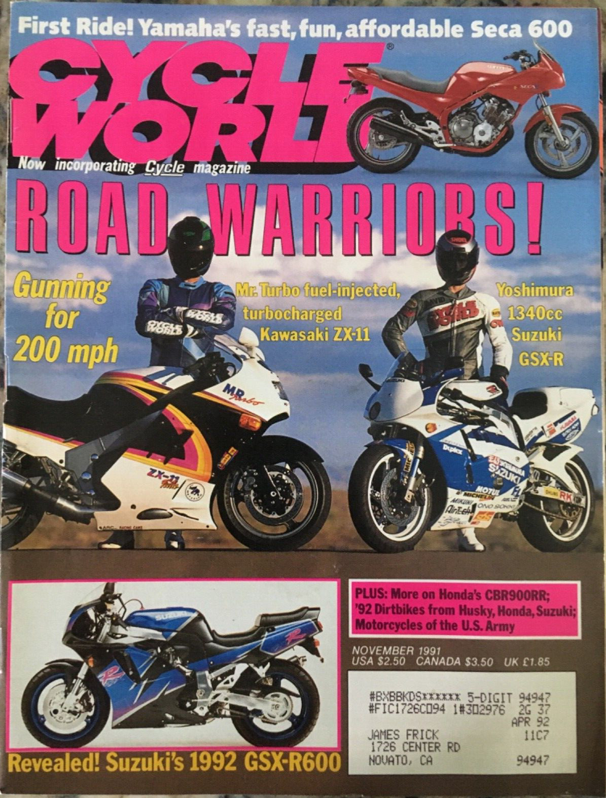 Cycle World November 1991