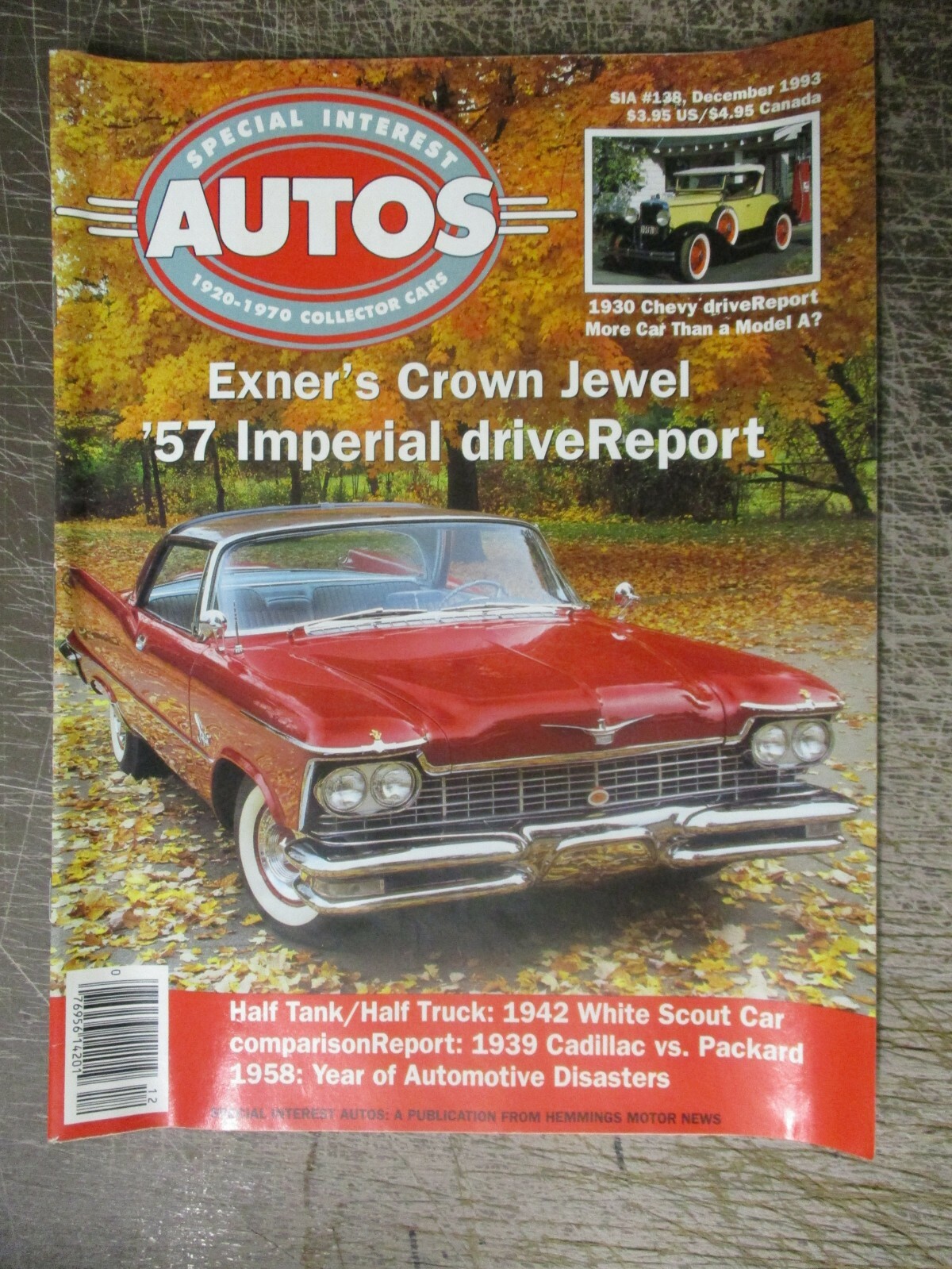SIA SPECIAL INTEREST AUTO MAGAZINE DEC 1993 1957 IMPERIAL 1939 CADDILAC PACKARD