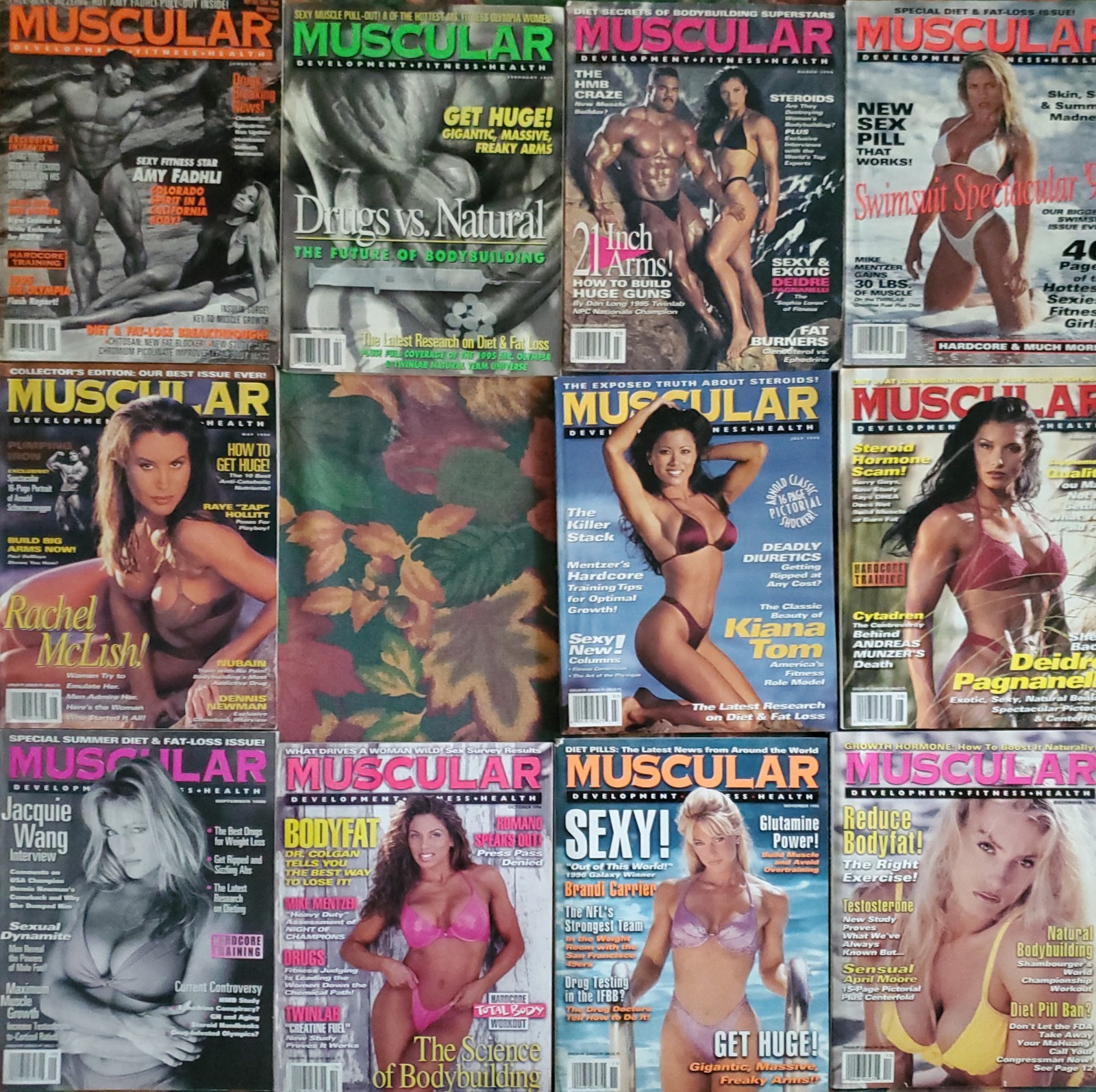 Muscular Development Magazine, 1996, 11 Issues, Missing June Issue, Great Cond.
