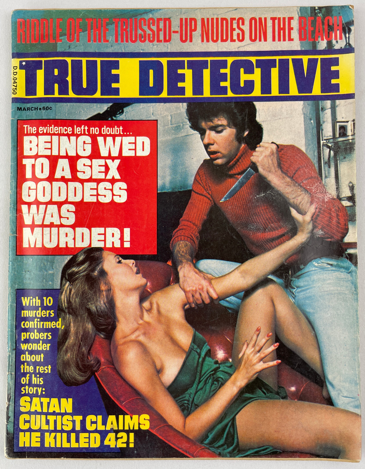 True Detective Magazine, March 1976, Vintage True Crime Stories, Pulp