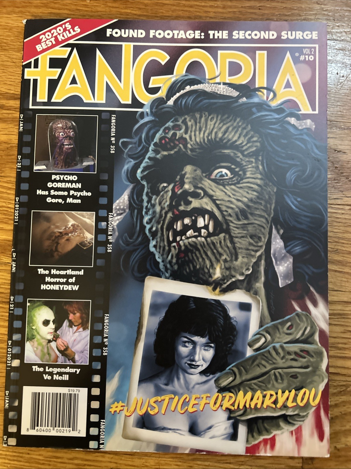 FANGORIA vol. 2 no. 10, 2021, Prom Night Mary Lou, Psycho Gorman, VGC