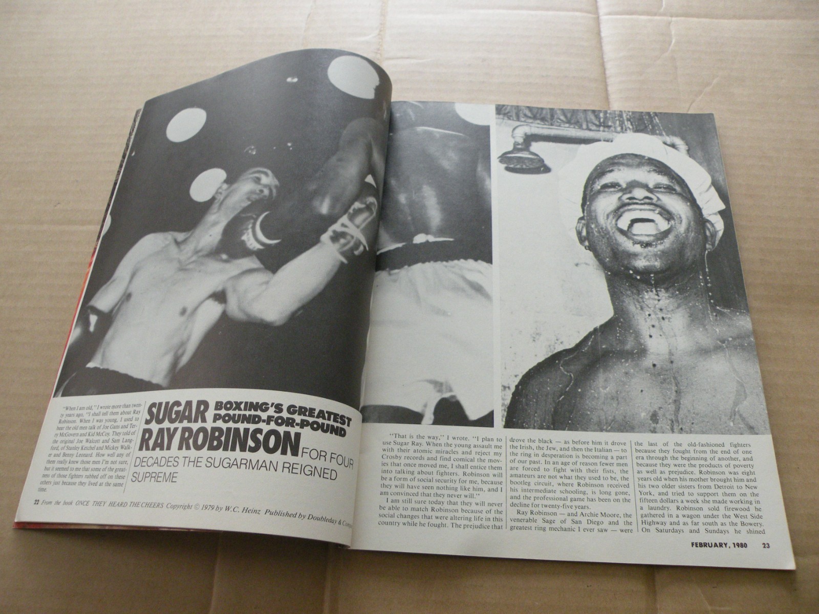 The Ring Magazine February 1980 Sugar Ray Robinson Willie Classen Marvin Hagler