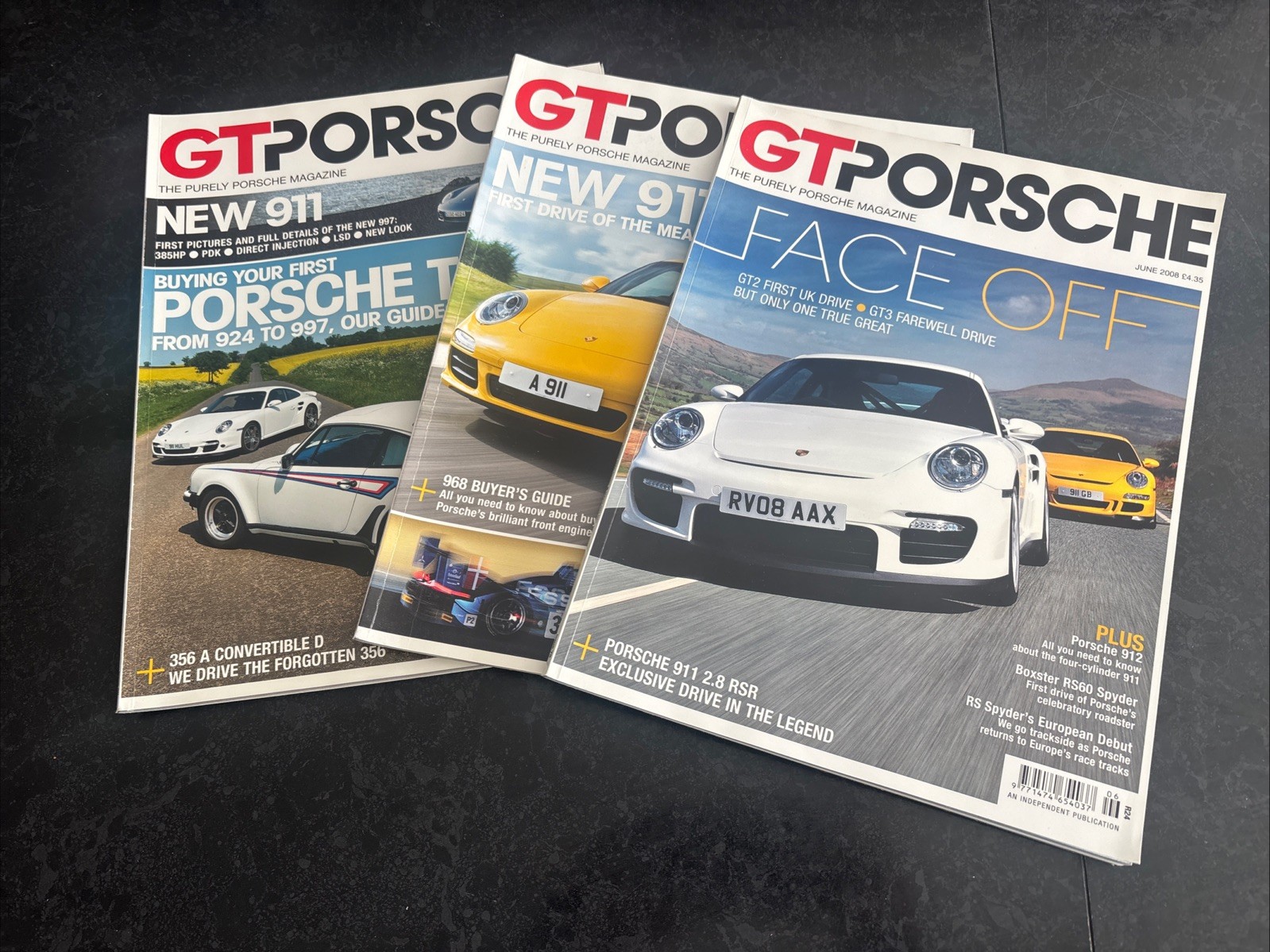 GT Purely Porsche Magazines x3 2008 – Issues 79-81 – 968 Buyers Guide, 912