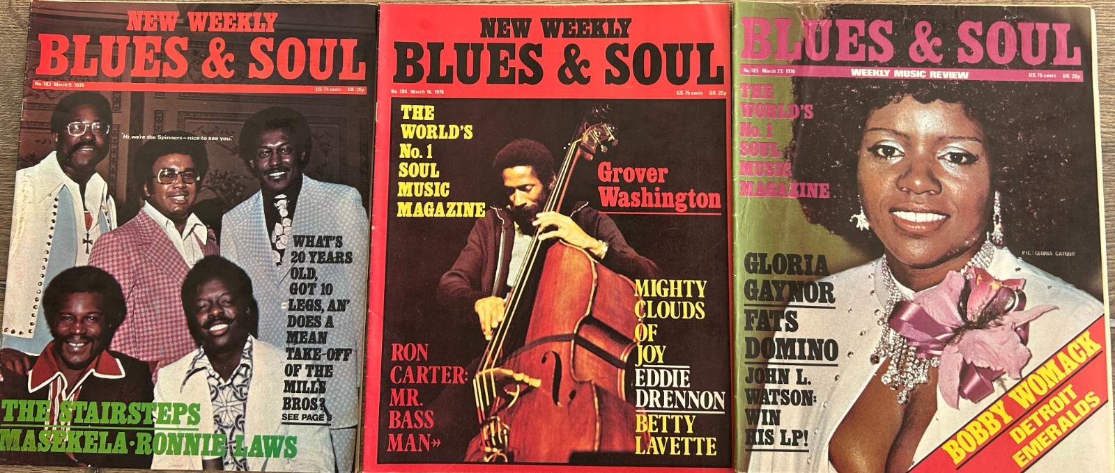 3no Blues & Soul magazine Issues 183,184 & 185 March 1976
