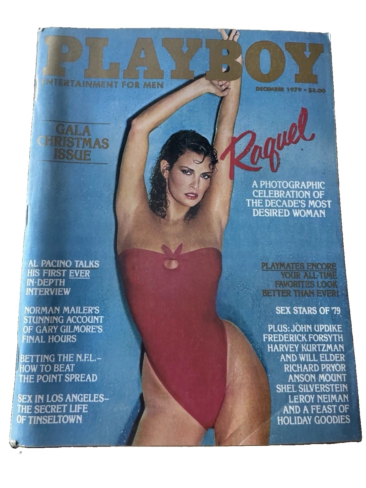 Playboy December 1979 Raquel Welch Cover, Gala Christmas Issue