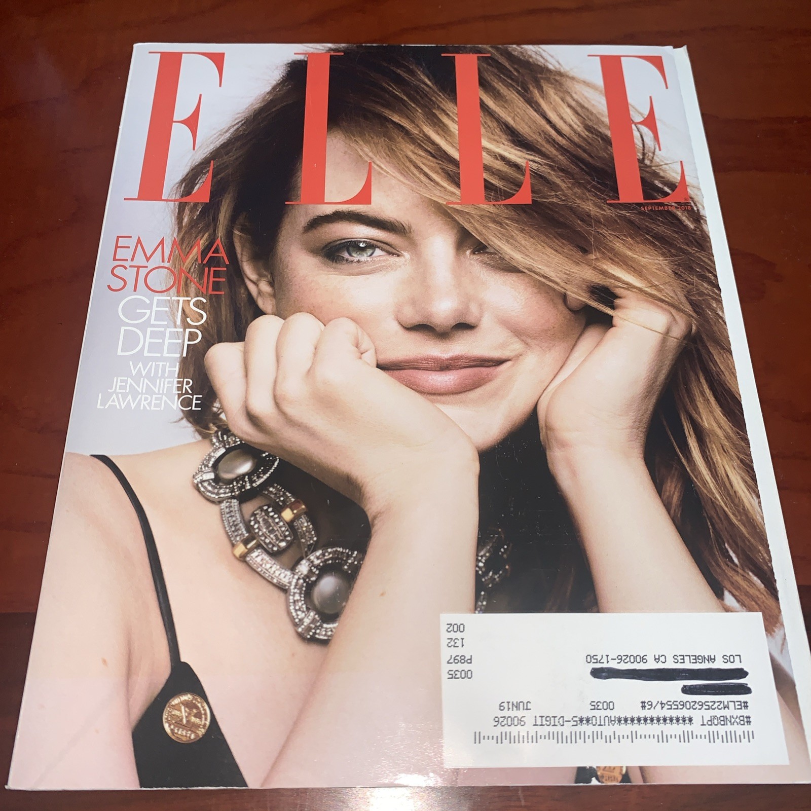 ELLE September 2018 Emma Stone Gets Deep with Jennifer Lawrence Fashion Magazine