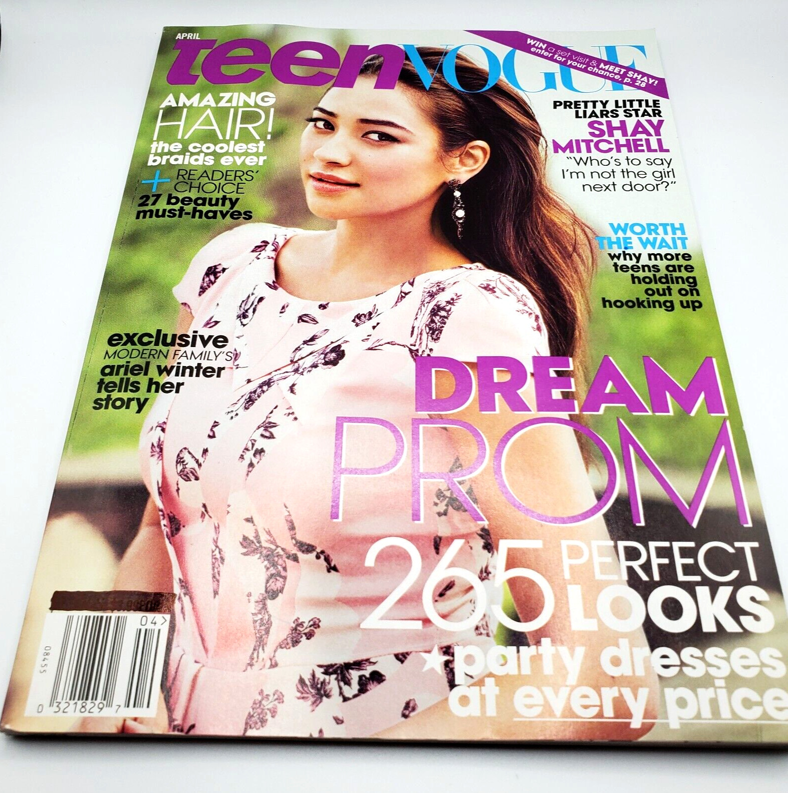 Teen Vogue Magazine April 2013 Pretty Little Liars Star Shay Mitchell Dream Prom