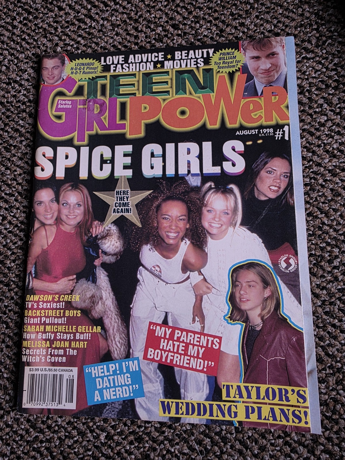 Teen Girl Power Magazine #1 Spice Girls Dawson’s Creek Backstreet Boys Hanson