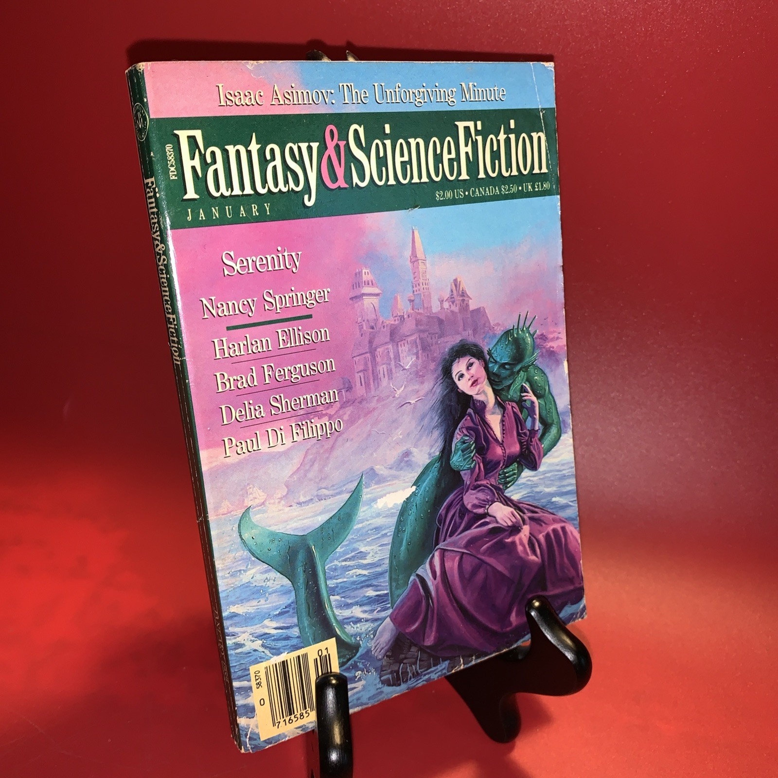 Magazine of Fantasy and Science Fiction (January 1989 F&SF) Asimov Springer